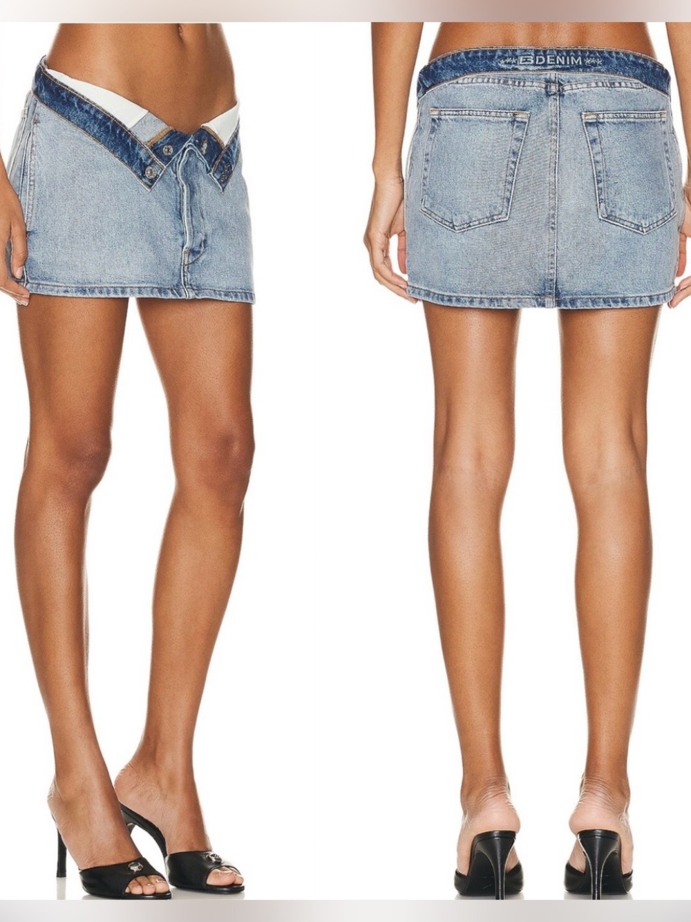 NWT EB Denim Madison Mini skirt Revolve 
Size 27